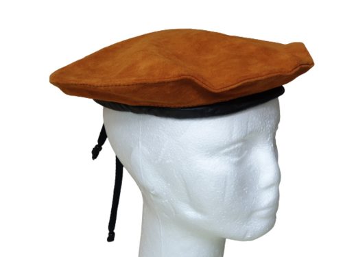 54 cm-es fejre barna hasítottbőr jelmezsapka