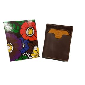   Barna férfi bőr pénztárca, irattartó díszdobozban - Harvey Miller - ÚJ