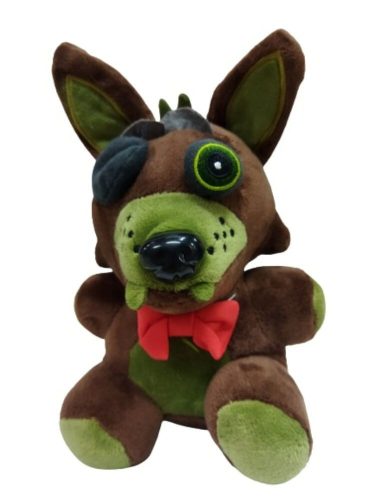 20 cm-es barna Phantom Foxy kalóz róka, plüss figura - FNAF - Five Nights at Freddy's - ÚJ