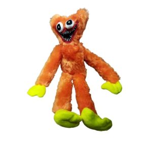   40 cm-es narancssárga szőrmés plüss figura - Huggy Wuggy - ÚJ