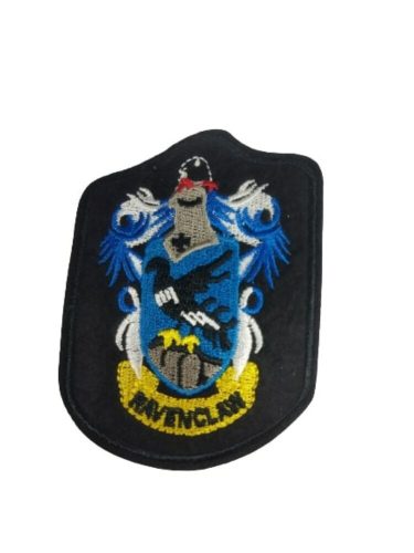 Kék ruhára vasalható embléma, matrica, nagy méretű - Rawenclaw - Hollóhát - Harry Potter - ÚJ