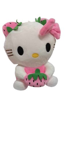 20 cm-es epres plüss figura, rózsaszín - Hello Kitty - ÚJ