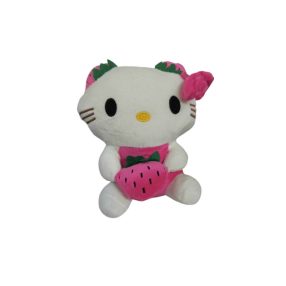 20 cm-es epres plüss figura, pink - Hello Kitty - ÚJ