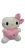 20 cm-es szívecskés plüss figura, rózsaszín - Hello Kitty - ÚJ