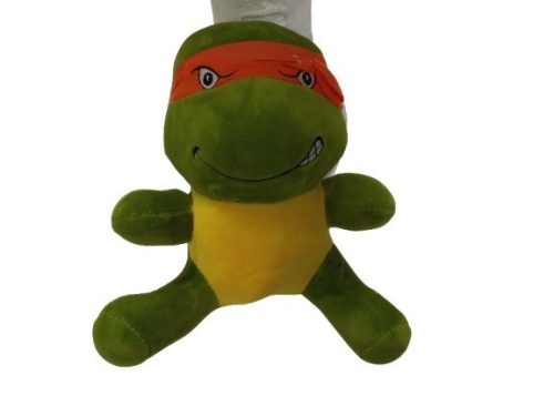 23 cm-es plüss teknős figura, Michelangelo - Tini nindzsa teknőcök - ÚJ