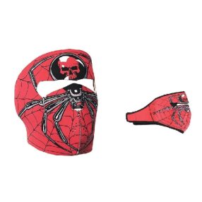 Pókos-koponyás maszk, bukósisak alá is - ÚJ