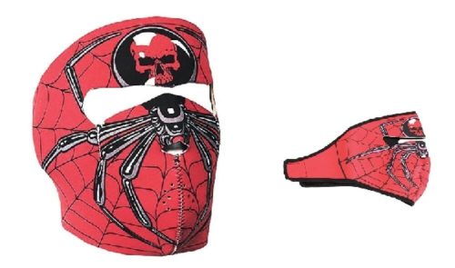 Pókos-koponyás maszk, bukósisak alá is - ÚJ