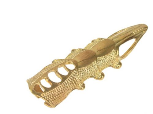 Aranyszínű fém ujjra húzható jelmezkiegészítő - ÚJ