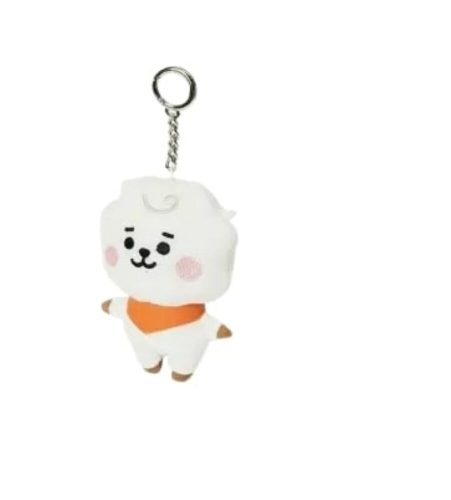 BTS (Bangtan Boys) plüss fehér juh kulcstartós 10 cm - ÚJ