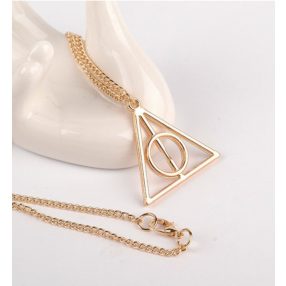   A halál ereklyéje nyaklánc, arany színű - Deathly Hallows - Harry Potter - ÚJ