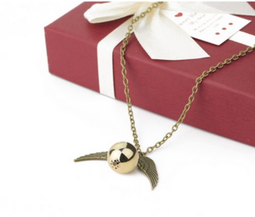 Harry Potter arany színű cikesz nyaklánc - ÚJ