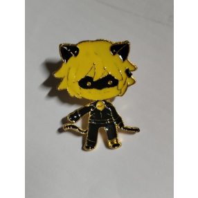   Fekete Macska, Black Cat - Miraculous kitűző, bross - Csodálatos Katicabogár - ÚJ