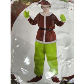   7-9 évesre Grincs, Grinch jelmez szett, jelmez együttes - ÚJ