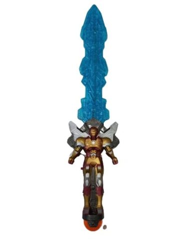 Vasember kék világító, hangot adó kard - ÚJ