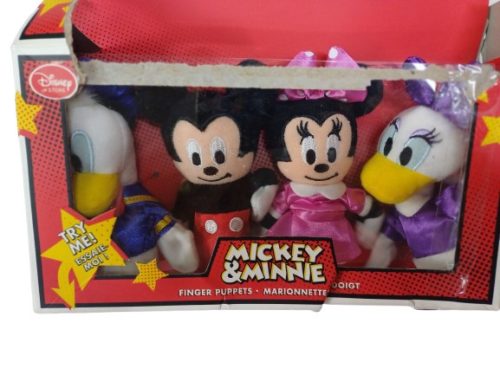 Ujjbábok, 4 db egyben - Disney - Mickey & Minnie - ÚJ (doboza sérült)