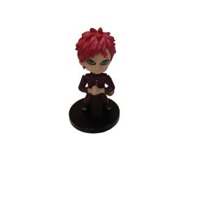   6 cm-es műanyag figura, vörös hajú akciófigura, Gaara - Naruto - ÚJ