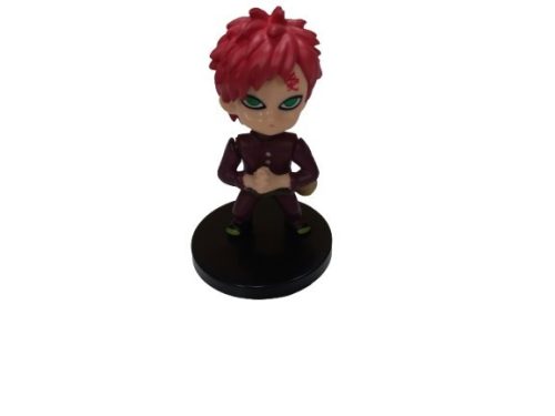 6 cm-es műanyag figura, vörös hajú akciófigura, Gaara - Naruto - ÚJ