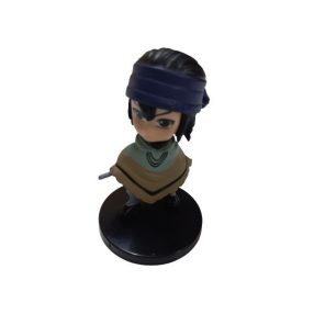   6 cm-es műanyag figura, fejpántos akciófigura, Sasuke - Naruto - ÚJ