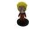 6 cm-es műanyag figura, akciófigura, sárga hajú, narancssárga ruhás - Naruto - ÚJ