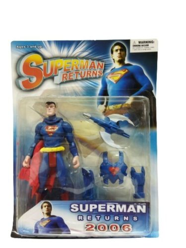 Kék figura kiegészítőkkel, akciófigura - Superman - ÚJ