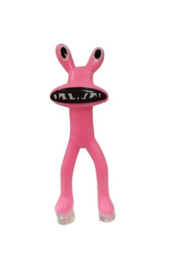 Rózsaszín műanyag figura, csigaszemű - Rainbow Friends - Roblox - ÚJ
