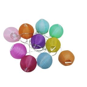 Színes lampion, izzósor - ÚJ