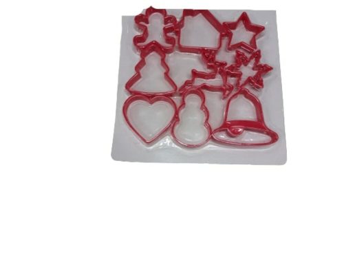 Karácsonyi sütikiszúró szett, nagyméretű formák - 9 db-os - ÚJ