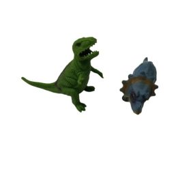 2 db játék gumi dínó egyben