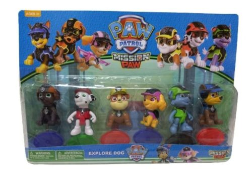 Paw Patrol figurák, 6 db egyben - Mancs őrjárat - ÚJ