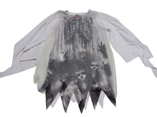 7-8 évesre szürke csontvázas halloween jelmezfelső - F&F