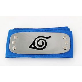   Naruto fejpánt, jelmezkiegészítő, avar rejtek, kék - ÚJ