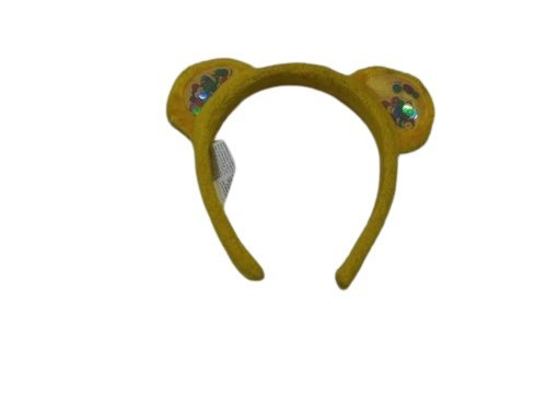 Sárga flitteres macifül, jelmezkiegészítő