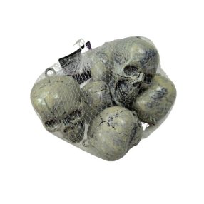   6 db felfűzhető koponya, parti dekoráció - Halloween - ÚJ