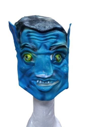 Kék Avatar gumi maszk, álarc - ÚJ