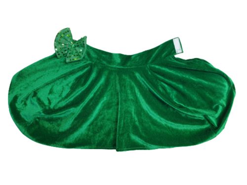 Zöld plüss jelmezpalást