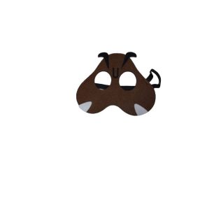   Barna filc maszk, álarc, jelmezkiegészítő - Super Mario - Nintendo - ÚJ