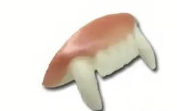 Műanyag (szilikon) műfosor, vicces fog, jelmezkiegészítő (2). - Halloween - ÚJ