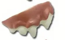 Műanyag (szilikon) műfosor, vicces fog, jelmezkiegészítő (5). - Halloween - ÚJ