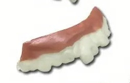 Műanyag (szilikon) műfosor, vicces fog, jelmezkiegészítő (8). - Halloween - ÚJ