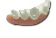 Műanyag (szilikon) műfosor, vicces fog, jelmezkiegészítő (12). - Halloween - ÚJ