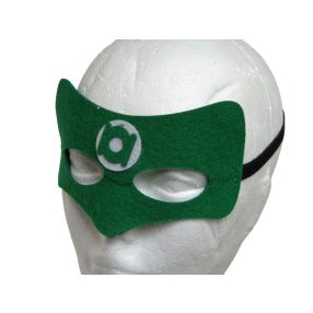   Zöld szuperhős filc maszk - Zöld lámpás - DC Comics - ÚJ