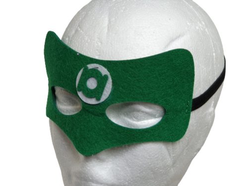 Zöld szuperhős filc maszk - Zöld lámpás - DC Comics - ÚJ