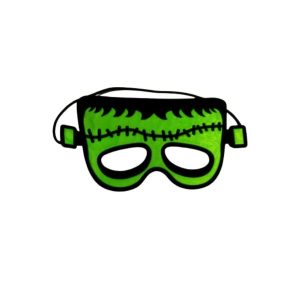  Zöld-fekete filc szemmaszk, maszk, álarc - Frankenstein - ÚJ