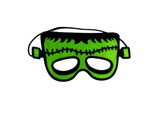 Zöld-fekete filc szemmaszk, maszk, álarc - Frankenstein - ÚJ