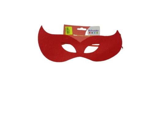 Szuperhős piros filc álarc, maszk, nagyméretű - ÚJ