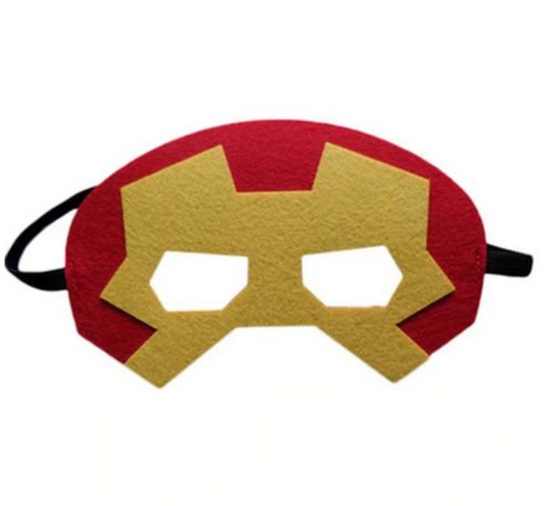 Piros filc maszk, álarc - Vasember, Ironman - ÚJ