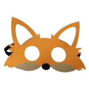Róka filc maszk, álarc (gyerek méret) - ÚJ