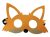 Róka filc maszk, álarc (gyerek méret) - ÚJ