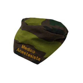   Terepszínű katonai jelmezsapka (altatóorvos, harctéri egészségügyi alakulat) - ÚJ