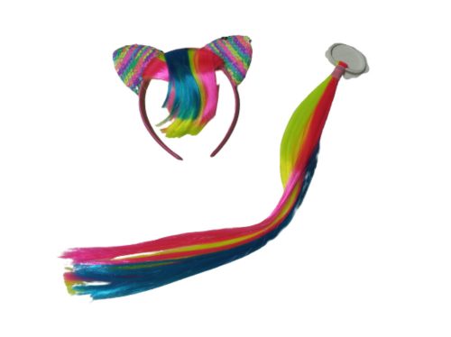 Unikornis jelmezkiegészítő szett, 2 db-os - ÚJ